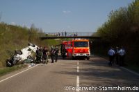 Feuerwehr Stuttgart Stammheim - Verkehrsunfall - B27a - 37- Fotos beckerpics.de
